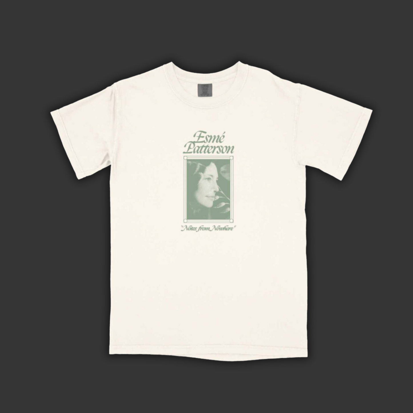 Green Flower Face Tee