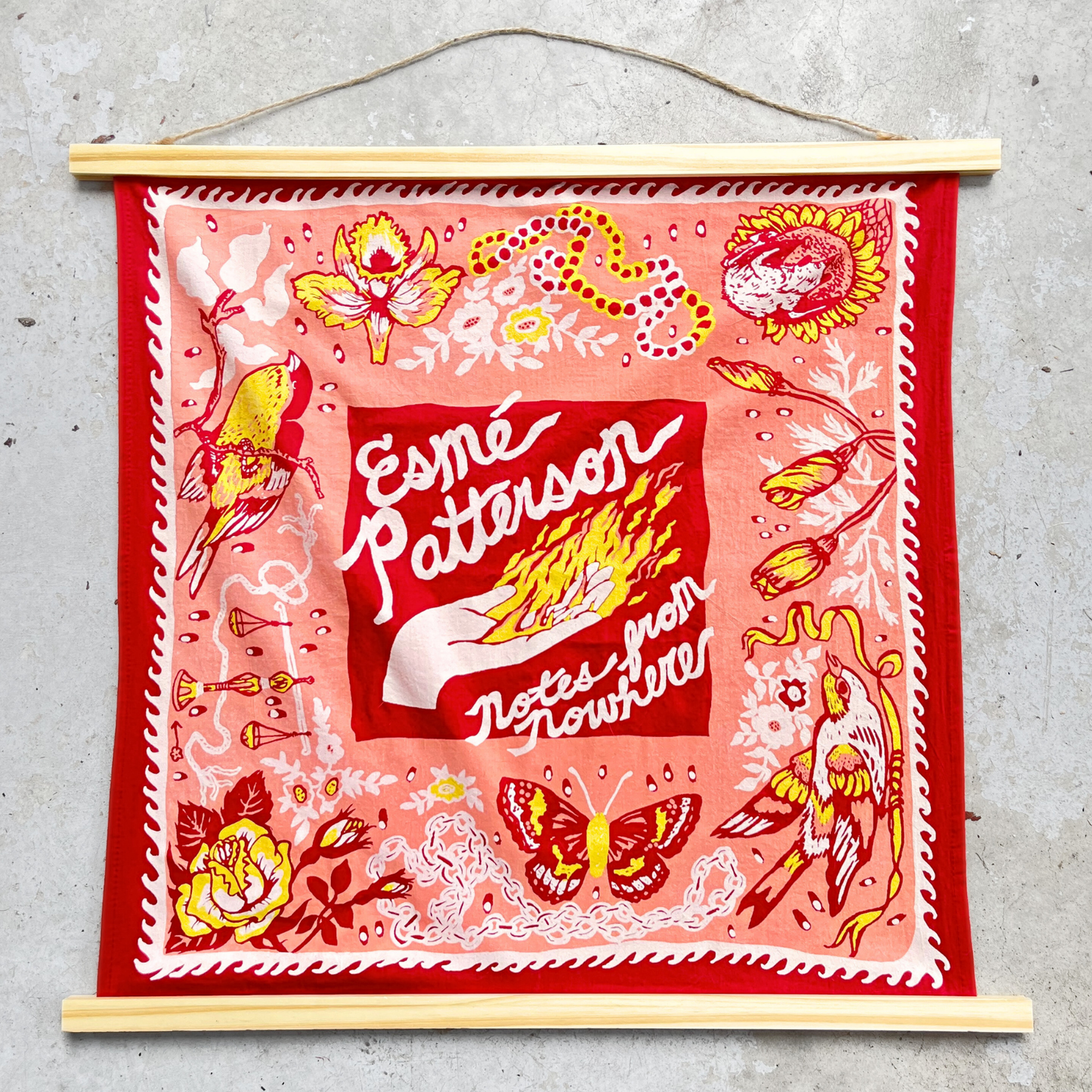 *NEW* Notes from Nowhere Bandana (red)